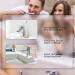 Dabblu Modern Toothbrush Holder for Oral B - Elegant Ros Concrete Design with Anti-Slip Pads for Your Bathroom - Buy Online on GoSupps.com