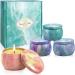 VETOUR Galaxy Scented Candle Set - 4pc Aromatherapy Soy Candles for Stress Relief and Beautiful Mood. Perfect Gift for Women - Home, Bath, Yoga, and Travel - Buy Online on GoSupps.com