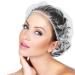 200pcs Clear Plastic Disposable Shower Caps for Spa, Home, Hotel, Salon - Elastic Bath Cap for Hair Processing - Buy Online on GoSupps.com