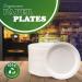 100% Compostable Plates and Bowls - Eco-Friendly Biodegradable Sugarcane Fibers - Perfect for Party Dinner Suplies (10 Inch) - Buy Online on GoSupps.com