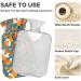 Foxes Nuts 2L Hot Water Bottle with Cover - BAP-Free Large Pain Relief Bag for Cramps - Buy Online on GoSupps.com