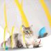 Folded Cat Tunnel for Indoor Cats Cat Tunnels Cat Tube Tunnel with Feather Mouse Toys Puppy Kitten Playing Tent Upgrade Collapsible Cat Tube Tunnel Cat Springs Exercise Toys - Buy Online on GoSupps.com