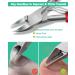 Podiatrist-Approved Super Sharp Nail Clippers for Thick & Ingrown Nails - Stainless Steel Cutters for Men, Women & Seniors - Professional Pedicure Tool Set (6 Pieces) in Red & Silver - Buy Online on GoSupps.com