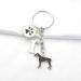 Ensianth Dog Keychain - Perfect Gift for Dog Lovers | Puppy Paw Print Keyring for Dog Owners | Ideal Gift for Mom & Dad - Buy Online on GoSupps.com
