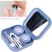Anggrek Mini Contact Lens Container Set - Portable & Cute Purple Design Water & Dustproof for Daily Use - Buy Online on GoSupps.com