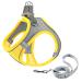 Giapinst dog harness Small dogs no pull dog harness adjustable pet safety dishes with breathable mesh and reflective stripes for medium-sized dogs (m yellow and gray) m (chest: 17.3-18.9 ") yellow and gray