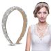 Sibba Rhinestone Headband - Sparkly Crystal Bling Hair Band for Women and Girls (Silver) - Buy Online on GoSupps.com