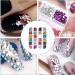 Lurrose 2 Boxes Nail Art Decorations Handmade 3D Nail Studs Colorful Manicure Jewelry - Buy Online on GoSupps.com