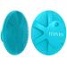 Ithyes Silicone Body Scrubber Exfoliating Body Brush For Men Women Lathers Well Easy to Clean More Hygienic Shower Scrubber For Body Face Scrubber For Sensitive Skin Body Buffer 1 Pack (Cyan)