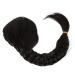 Angoily Hand Braided Braided Wig Girls Braid Extensions Braid Wig Long Braided Ponytail Synthetic Braided Ponytail Extension Fake Ponytail for Women High Temperature Wire Modeling