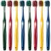 Zumaha compact toothbrush with a wide head design toothbrushes with soft bristles for adults/pregnancy/juniors 8-pack manual travel toothbrushes ergonomic