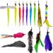 Rosaui 14 Pack Catangel replacement springs cat toys Colorful springs Accessories interactive cat toys with bells Cat Toys H: Accessories D-14