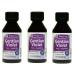De La Cruz Gentian Violet - Violeta de Genciana - Tincture of Violet 1% First Aid Antiseptic  2 FL OZ (3 Bottles)