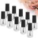 Nail Polish Glass Bottle Has a Brush Cap Convenient To Use Steel Mixing Ball Nail Polish Bottle with Funnel for Home for Travel for Life for Work - Buy Online on GoSupps.com