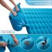AIRELAX Double Camping Sleeping Pad with Built-In Pillow - Ultralight Inflatable Mat for 2 Persons - Lake Blue Double (75.2 x 54.3 x 3.54) - Buy Online on GoSupps.com