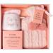 Hot Chocolate Mug Gift Set with Water Bottle, Marshmallows & Candy Cane - Cozy Gift for Women, Teen, Adults (Pink) - Buy Online on GoSupps.com