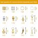 Nafaboig 200PCS Hair Beads & Jewelry for Women Braids | Dreadlocks Accessories - Gold Silver Clips, Cuffs, Shells, Rings - Hair Braiding & Beard Decoration - Buy Online on GoSupps.com