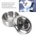 Stainless Steel Shaving Bowl with Lid | Universal Men's Beard Razor & Soap Cup | Versatile Face Mask Bowl for Home Beauty Salons - Buy Online on GoSupps.com