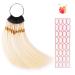 Hair Swatches for Testing Color - 100% Human Hair Swatches Testing Color Rings for Salon Hair Color Swatch Ring Human Hair Color Ring Samples (8 inch Lightest Blonde 30pcs/pack)