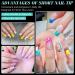240 Extra Short Coffin Gel Nail Tips Set for Nail Art - Soft Full Cover False Nails in 12 Sizes - PMMA Pre-Buffed Artificial Nails for Gluing - Buy Online on GoSupps.com