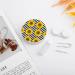 Sunflowers on Black & White Striped Contact Lens Case | Portable Travel Box with Mirror - Perfect for Easy Lens Care - Buy Online on GoSupps.com