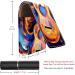 Leather Lipstick Case Organizer with Mirror | Mini Lip Gloss Holder Bag - Abstract Art Music Notes Guitar Design - Buy Online on GoSupps.com