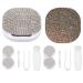 Bling Rhinestone Contact Lens Case Travel Portable Contact Lens Box Kit with Mirror (silver & colorful) 2