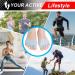 Toe Separators (3 Pairs) - Blue Soft Metatarsal Pads for Overlapping Toes Hammer Toe Bunions & Pain Relief - Buy Online on GoSupps.com