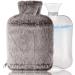 Buy Large 3L Plush Hot Water Bottle with Fluffy Cover | XXL Cozy Heat Bottle & Hand Warmer | Ideal for Men & Women - Buy Online on GoSupps.com