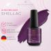 SHAYENNE Made in Germany Shellac Gel Nail Polish 15 ml for UV LED Lamp | 158 Magical Violet Purple | Gel Nail Polish for UV Nail Lamp | LED Nail Polish Gel Polish Nail Gel - Buy Online on GoSupps.com