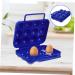 Hohopeti 2pcs Portable Egg Carton Plastic Storage Bin Stackable Egg Holder Refrigerator Organizer Travel Tray - Buy Online on GoSupps.com