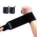 2 Pack Wrist Wraps Weightlifting for men Professional Grade Wristbands Wrist Support Braces for Gym Workouts Cross Training-Avoid Injury&Improve Your Workout 20'' (Black)
