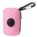 GAOSHA Dog Poop Pickup Bag Dispenser Convenient Pet Waste Bag Dispenser for Dog Pooper Pet Outdoor Walking Poop Bag Holder Pink