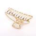 Textention Metal Hair Clips 2 Pack for Thick Hair - Gold + Silver Half Bun Barrette Jaw Clamp for Women/Girls - Buy Online on GoSupps.com