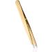 Rubis Elegance Gold Tweezers - Luxury Slanted Eyebrow Tweezers | Gold-Plated with Unique Hole Design - International Shipping Available - Buy Online on GoSupps.com