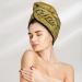 Coffee Vintage Microfiber Hair Towel - Soft Super Absorbent Quick Dry Wrap for Long Curly & Thick Hair - Buy Online on GoSupps.com