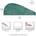 Green Wildflowers Leaf Dry Hair Cap | Quick Drying Towel Set with Button Headband | Super Absorbent & Comfortable - Buy Online on GoSupps.com
