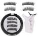 Magnetic Eyelashes, Magnetic Eyelashes, Natural Reusable No Glue False Eyelashes, Magnetic Eyelashes No Glue or Liner Needed, With Applicator, Easy To Wear Eyelashes, Natural, Waterproof