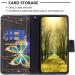 Buy VQWQ Redmi Note 12 Pro & Poco X5 Pro Leather Case - Magnetic Flip Cover with Lanyard Zipper Pocket - Butterfly 3 Design - International Shipping Available - Buy Online on GoSupps.com