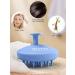 Heeta Scalp Massage Brush Silicone Hair Brush for Soft Bristle Massage | Shampoo Brush for Wet & Dry Hair - Blue - Buy Online on GoSupps.com