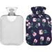 Naanle Spring Flowers Hot Water Bottle | 1L Transparent & Warm Cold Therapy for Pain Relief Ideal for Bed & Foot Use - Buy Online on GoSupps.com