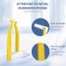 Kingubznis 80 Count Interdental Brush Cleaner - Dental Hygiene Brushes for Tight Teeth - Yellow - Buy Online on GoSupps.com