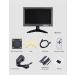 Eyoyo 8 inch HDMI LCD Monitor | Portable 1280x720 IPS Screen | HDMI/VGA/AV/BNC Input | Wall Bracket & Remote Control | for PC CCTV Security Camera Raspberry Pi - Buy Online on GoSupps.com