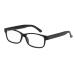 Filtral Square Reading Glasses/Modern Reading Aid with Flexible Spring Temples for Men and Women +1.50 Diopter Black