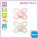 Mam Start Nano Pacifier Set - 2 Silicone Pacifiers with Holder for 0-2 Months - Pink - International Shipping Available - Buy Online on GoSupps.com