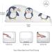 Small Lovely Penguins Hair Towel 2 Pack - Super Absorbent Quick Dry Hair Turbans for Women & Girls | Perfect Hair Drying Solution - Buy Online on GoSupps.com