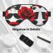 Red Rose Print Double-Sided Eye Mask | Soft Light Blocking for Enhanced Sleep Quality - Shop Internationally - Buy Online on GoSupps.com
