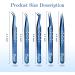 BICAREE Stainless Steel Precision Tweezers for Eyelash Extensions - Semi-Curved - Buy Online on GoSupps.com