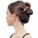 RC ROCHE ORNAMENT 6 Pcs Womens Thin Curved Eyelet Hair Clips - No Slip Grip Beauty Accessory in Clear Brown and Black - Pack of 6 - Buy Online on GoSupps.com