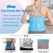 Relief Expert Reusable Ice Pack (16 x 9) for Injuries - Cold Compress for Back, Shoulder, Knee, Hip Pain Relief - Flexible, Hands-Free Gel Pack - Swelling, Bruises - Light Blue - Buy Online on GoSupps.com